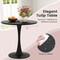 Costway 5 PCS Dining Set Modern Round Dining Table 4 Chairs for Small Space Kitchen